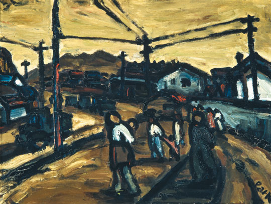 �ڰ����� 1951���ۡ����ϵ� ǳ�桯, ĵ������ ��ȭ, 55x67.5��