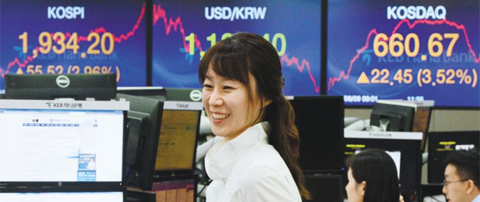 9�� ���� ���� KEB�ϳ����� ���� �������� �������� �ڽ��ڡ��ڽ��� ������ �����ְ� �ִ�. �ڽ��ڰ� �ڽ��������� �������� ���� 55.52����Ʈ, 22.45����Ʈ�� ���� ����ߴ�.