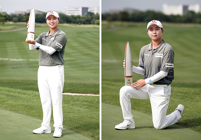 �� �����¡ũ�� ��ȿ�ְ� KLPGA ���� �Ե����� ��� Ʈ���ǿ� �Բ� ��� ���ϰ� �ִ�./ ������ó=�����¡ũ��